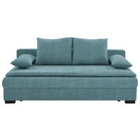 SCHLAFSOFA  in Webstoff Blau  - Blau/Schwarz, KONVENTIONELL, Kunststoff/Textil (207/74-94/90cm) - Venda