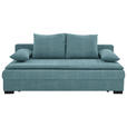 SCHLAFSOFA  in Webstoff Blau  - Blau/Schwarz, KONVENTIONELL, Kunststoff/Textil (207/74-94/90cm) - Venda