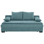 SCHLAFSOFA  in Webstoff Blau  - Blau/Schwarz, KONVENTIONELL, Kunststoff/Textil (207/74-94/90cm) - Venda