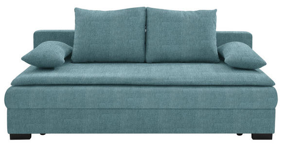 SCHLAFSOFA  in Webstoff Blau  - Blau/Schwarz, KONVENTIONELL, Kunststoff/Textil (207/74-94/90cm) - Venda