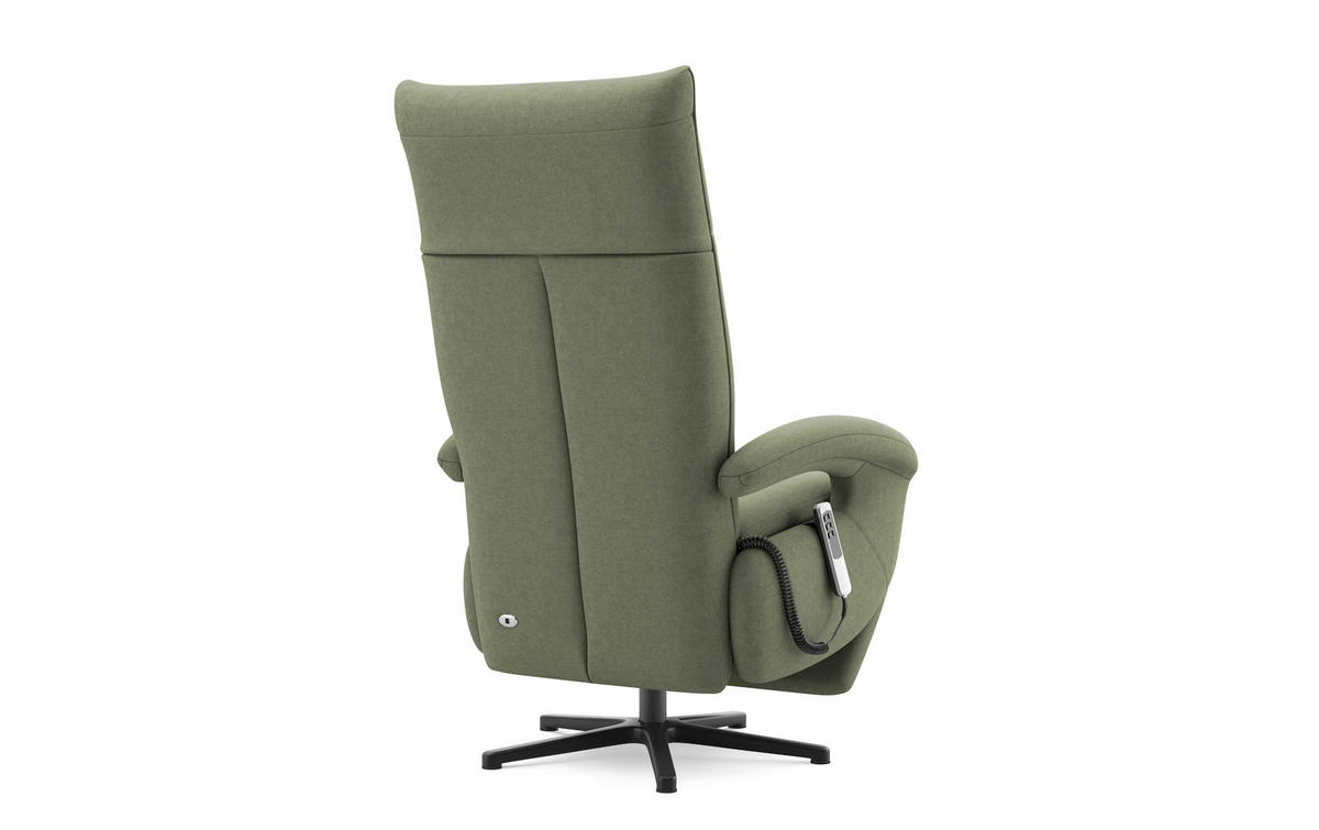 SESSEL in Flachgewebe Olivgrün  - Schwarz/Olivgrün, Modern, Textil/Metall (74/112/82cm) - Sit & More