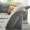 ECKSOFA in Chenille Hellgrau  310/240 cm  - Hellgrau/Schwarz, Design, Textil/Metall (310/240cm) - Xora