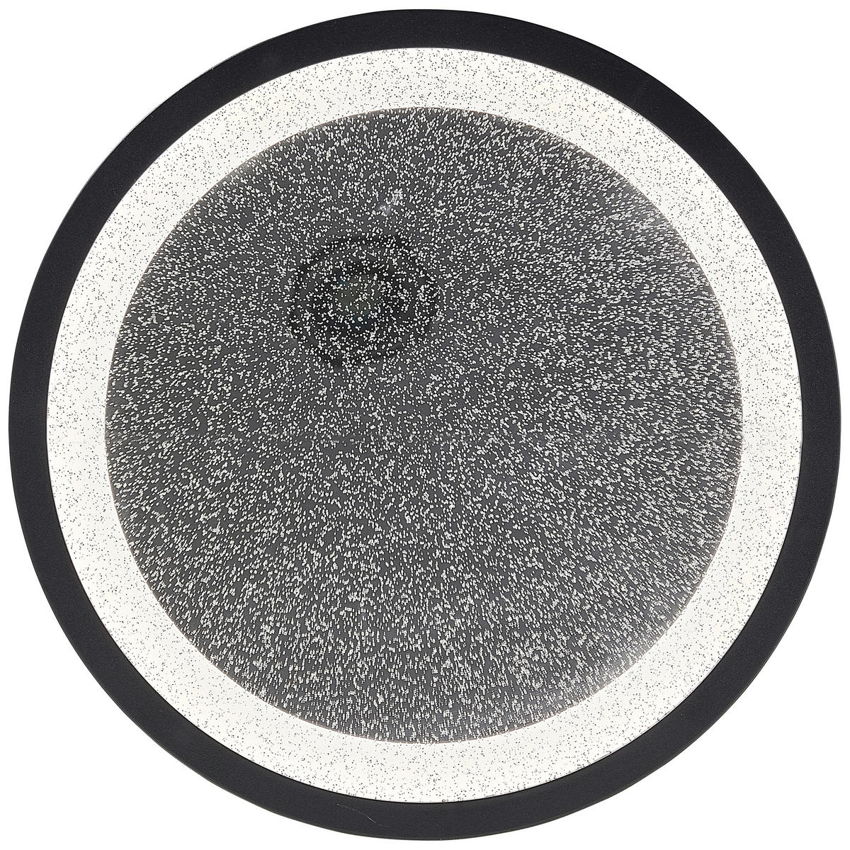 LED PLAFONJERA - bela/crna, Dizajnerski, plastika (29,5/2,5cm)
