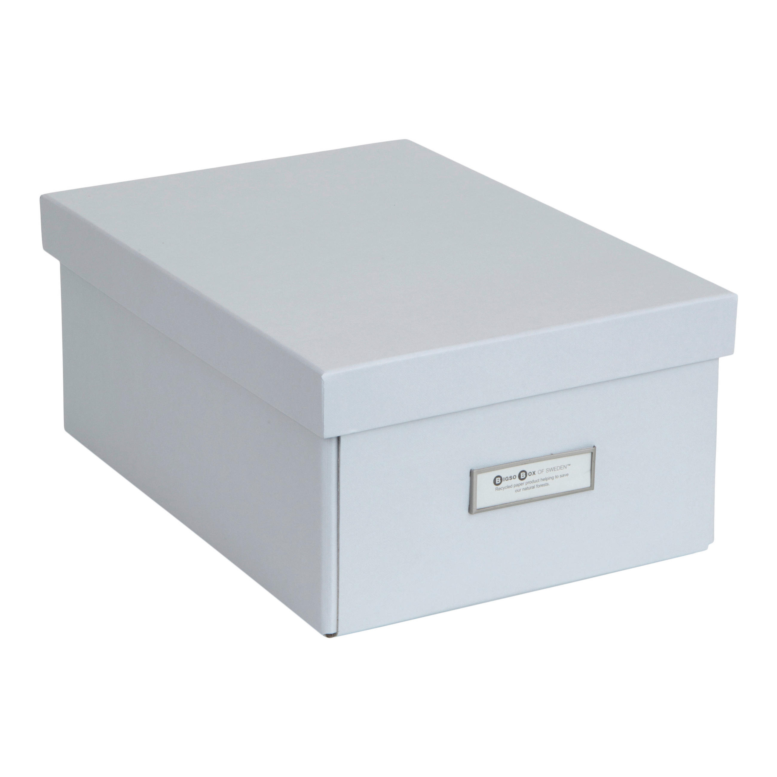 AUFBEWAHRUNGSBOX - Hellgrau/Grau, Basics, Karton/Papier (22.5/13.7/31.6cm)