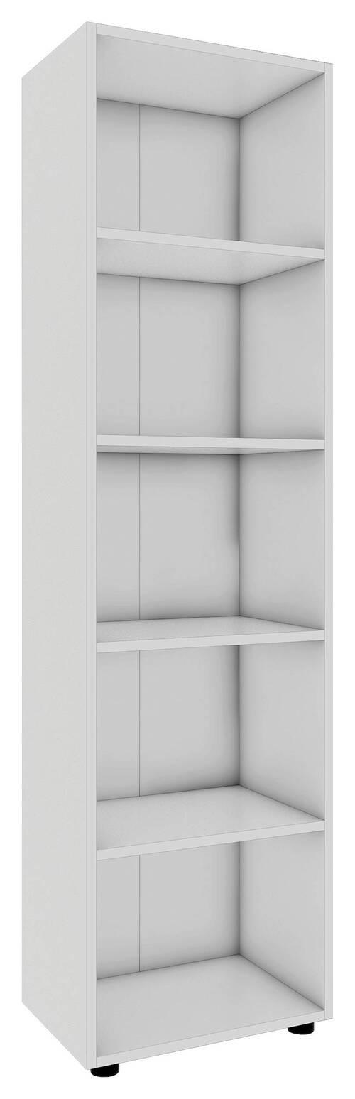REGAL 49/178/32 cm Weiss - Weiss/Schwarz, Modern, Holzwerkstoff/Kunststoff (49/178/32cm) - MID.YOU