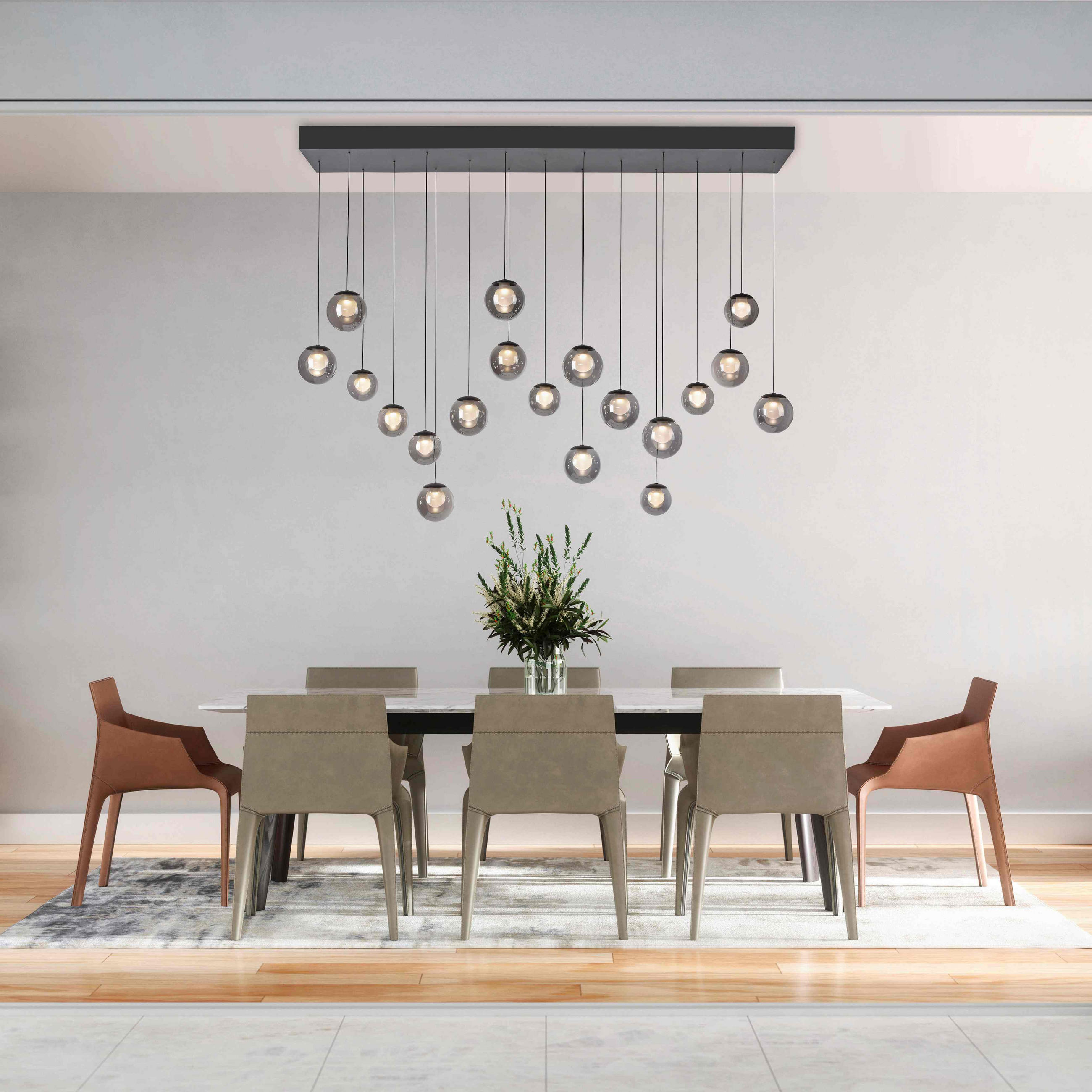 LED-PENDELLEUCHTE 150/40/180 cm   - Anthrazit, Design (150/40/180cm) - Neuhaus PURE