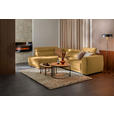 ECKSOFA in Chenille Currygelb  205/284 cm  - Currygelb/Schwarz, Design, Kunststoff/Textil (205/284cm) - Xora