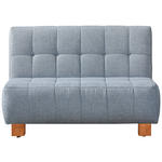 SCHLAFSOFA in Hellblau  - Naturfarben/Hellblau, Design, Holz/Textil (125/92/102cm) - Novel