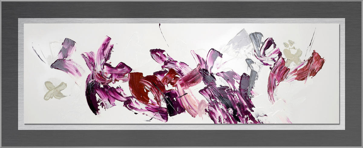 METALLBILD 125,7/50,7 cm  - Silberfarben/Multicolor, Design, Holzwerkstoff/Metall (125,7/50,7cm) - Monee