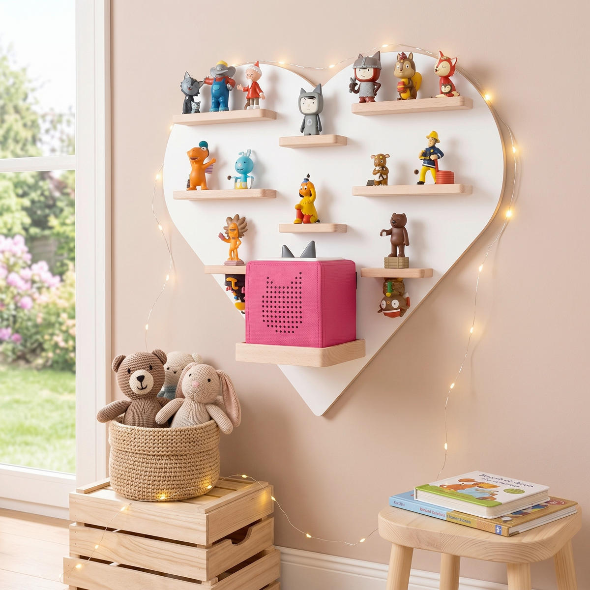 KINDERREGAL Weiß  - Weiß, MODERN, Holzwerkstoff (54/51/19cm) - Livetastic