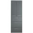HOCHSCHRANK 60/178.7/34.8 cm - Chromfarben/Anthrazit, Design, Glas/Holzwerkstoff (60/178.7/34.8cm) - Welnova HOCHSCHRANK 60/178.7/34.8 cm - Chromfarben/Anthrazit, Design, Glas/Holzwerkstoff (60/178.7/34.8cm) - Welnova