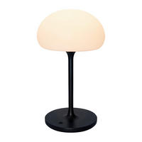 AKKU-TISCHLEUCHTE Sponge 35/20 cm  - Schwarz, Design, Kunststoff (35/20cm) - Nordlux