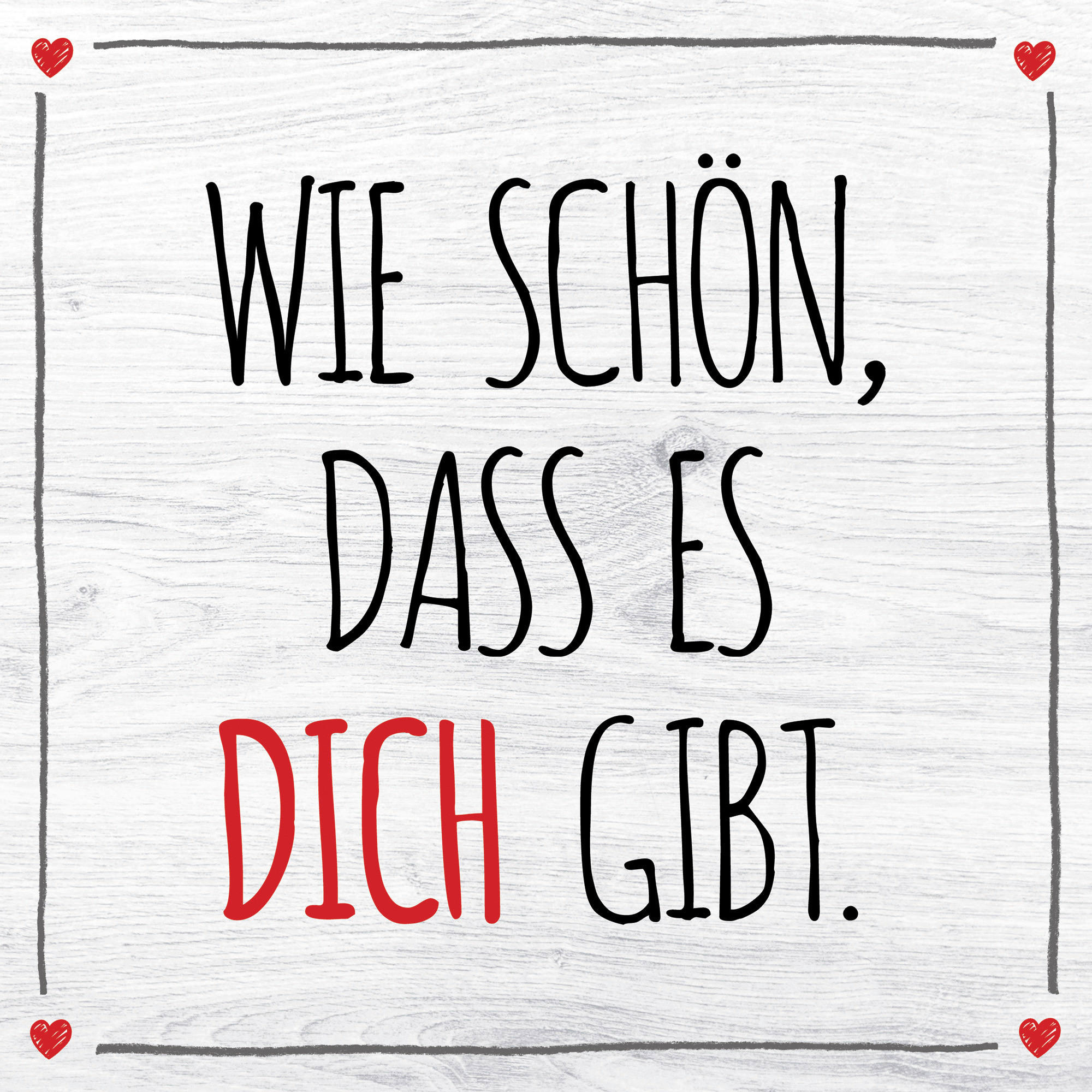 DEKOPANEEL Text  - Multicolor, Basics, Holz (20/20/0,3cm) - Euroart