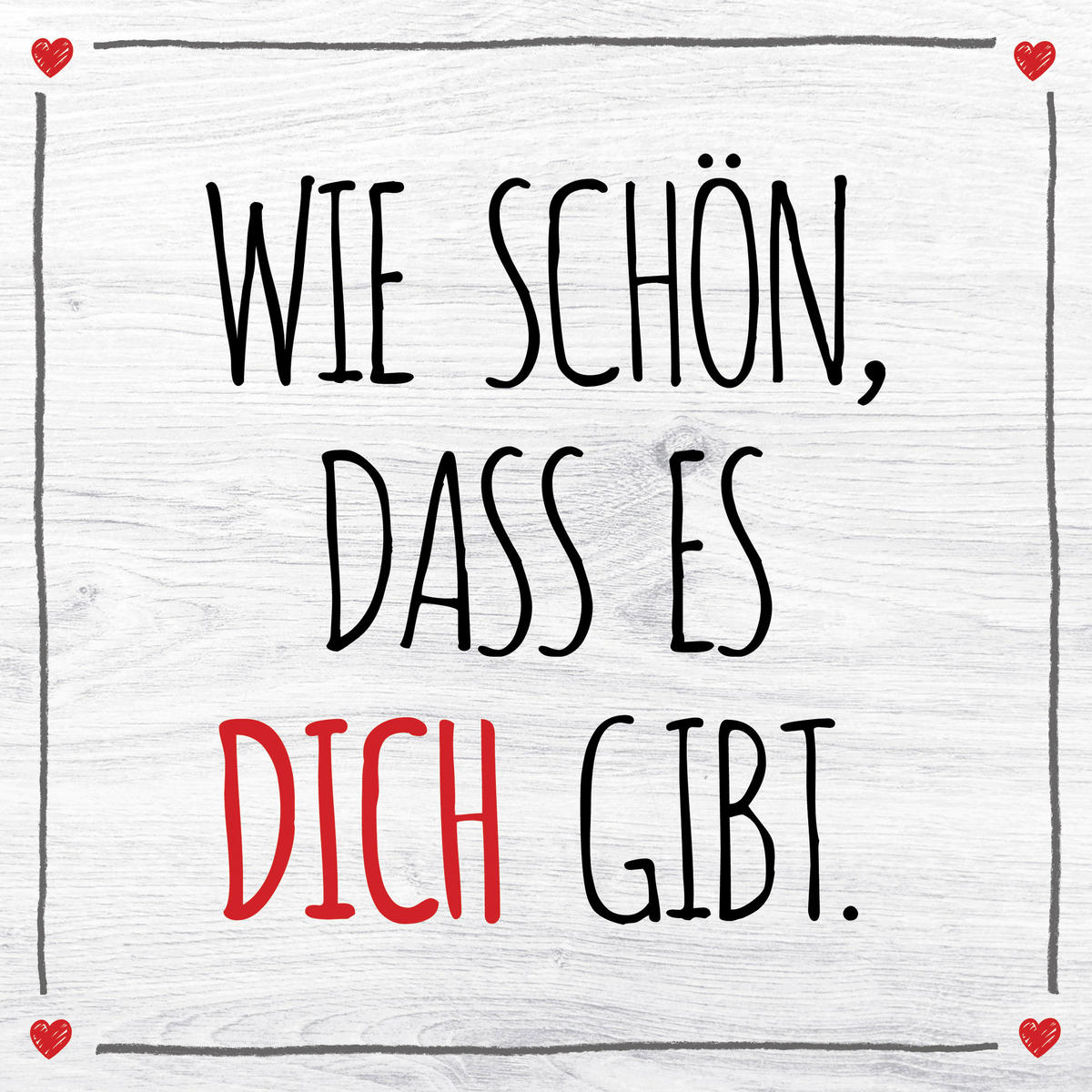 DEKOPANEEL Text  - Multicolor, Basics, Holz (20/20/0,3cm) - Euroart