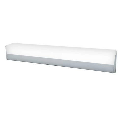 NÁSTĚNNÉ KOUPELNOVÉ SVÍTIDLO, 28/3,8/5,5 cm  - barvy stříbra, Basics, kov/plast (28/3,8/5,5cm)