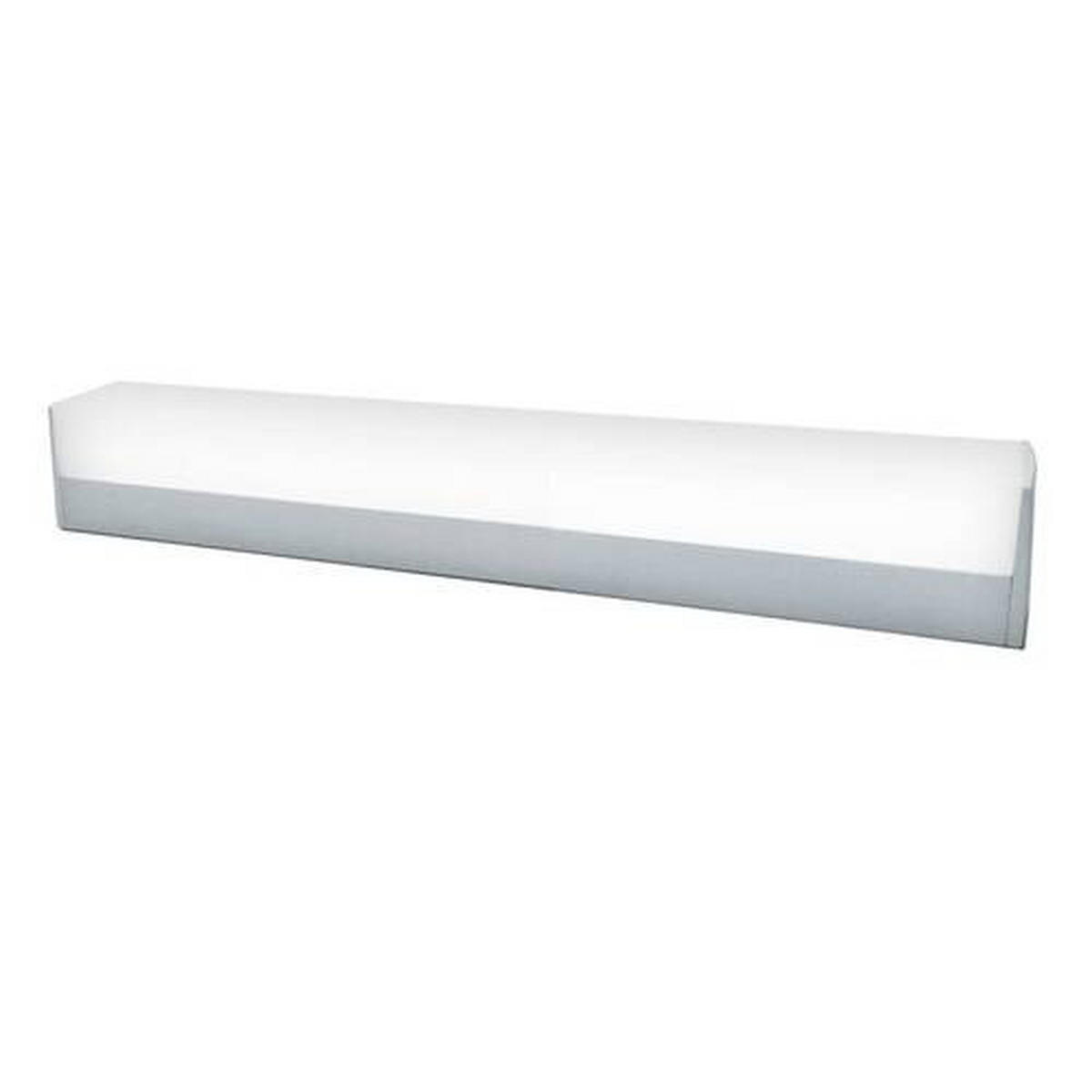 NÁSTĚNNÉ KOUPELNOVÉ SVÍTIDLO, 28/3,8/5,5 cm  - barvy stříbra, Basics, kov/plast (28/3,8/5,5cm)