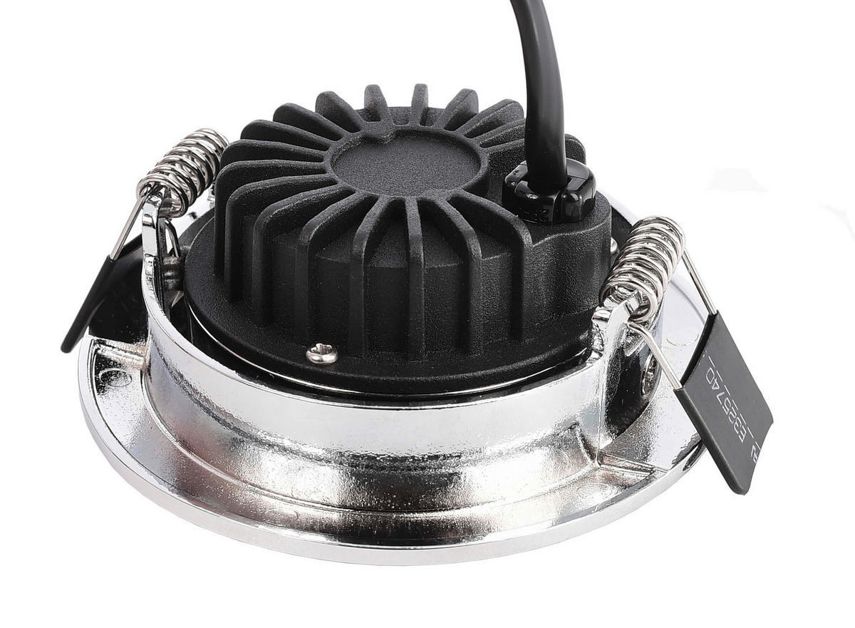 LED-EINBAUSPOT - Chromfarben, Konventionell, Metall (8,2/8,2/4,1cm)