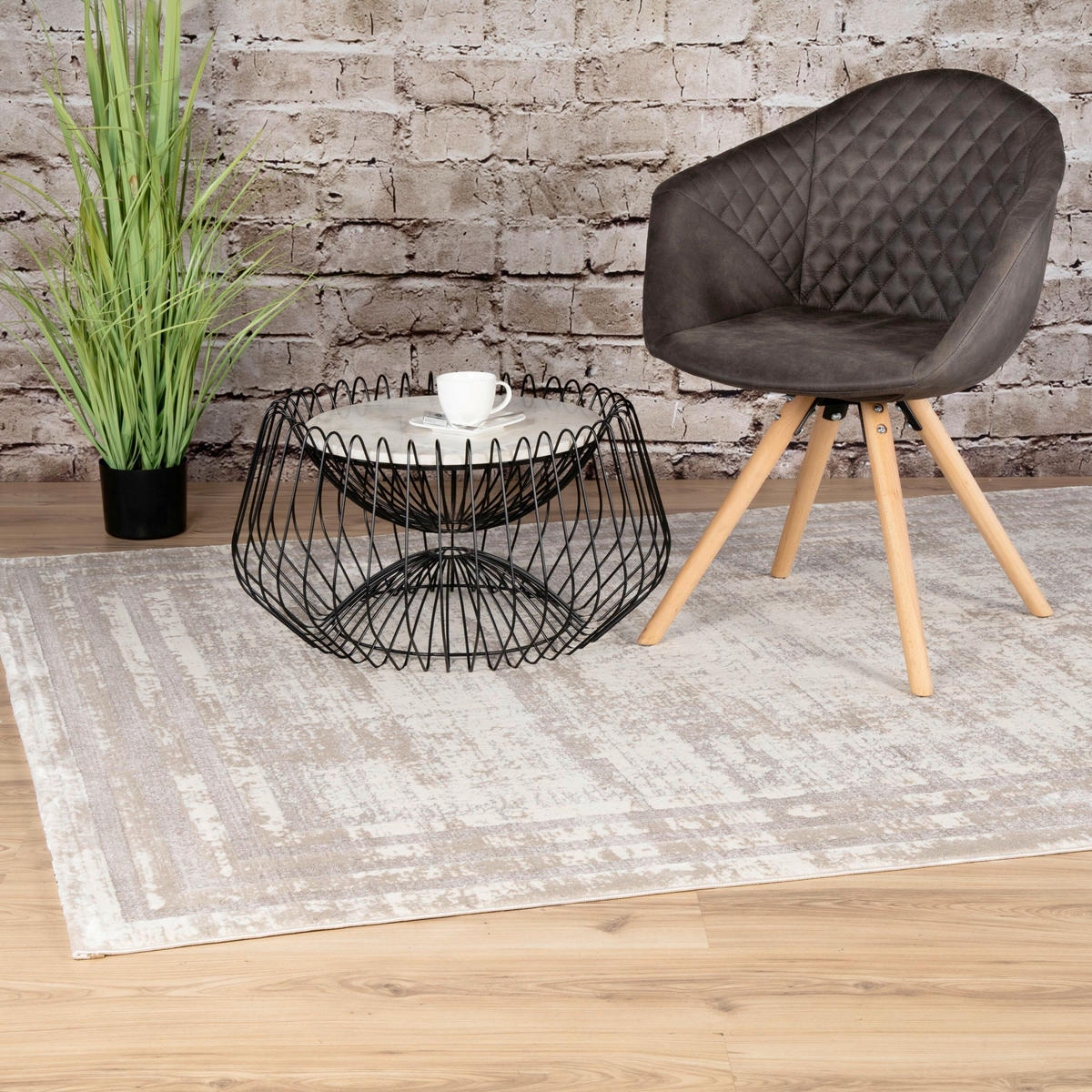 WEBTEPPICH  Wohnzimmer 120/170 cm Paris Taupe rechteckig  - Taupe, LIFESTYLE, Textil (120/170cm) - Pierre Cardin