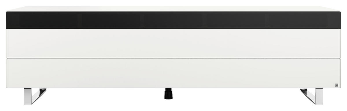 TV-ELEMENT - Chromfarben/Schwarz, MODERN, Glas/Holzwerkstoff (175,5/50,5/57,0cm) - Musterring