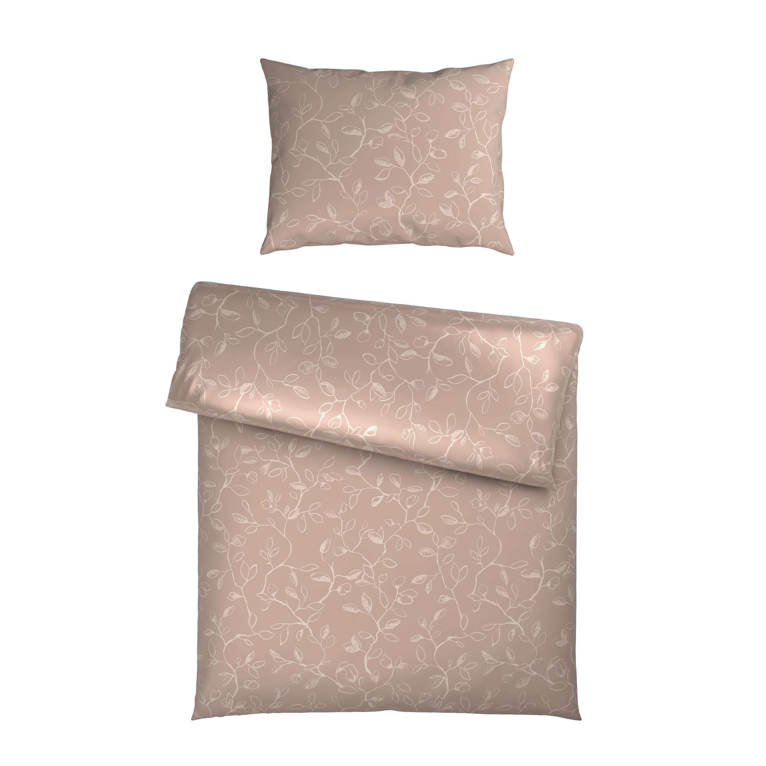 POVLEČENÍ, satén, béžová, 140/200 cm - béžová, Natur, textil (140/200cm) - Bio:Vio