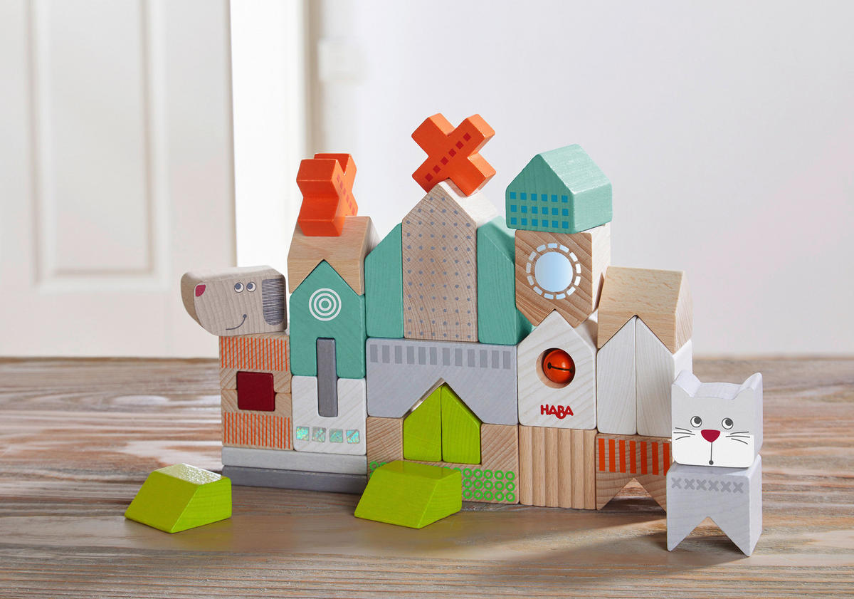 BAUSTEINE - Multicolor, Basics, Holz/Metall - Haba