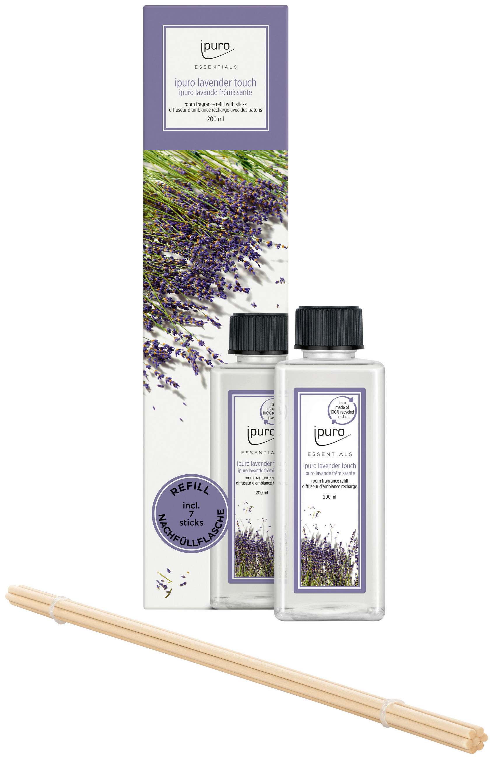 DODATNO POLNILO ZA DIŠAVO Essentials Lavender Touch  - Basics (200ml) - Ipuro