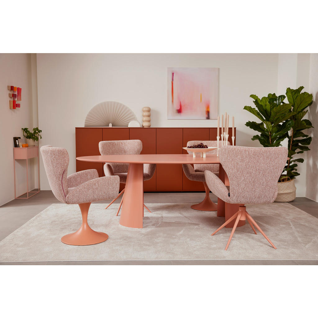 Thumbnail - Musterring Armlehnstuhl Justb!, Altrosa, Textil, Stativgestell, 65x93x68 cm, Stoffauswahl, Typenauswahl, Sitzfläche 360°...