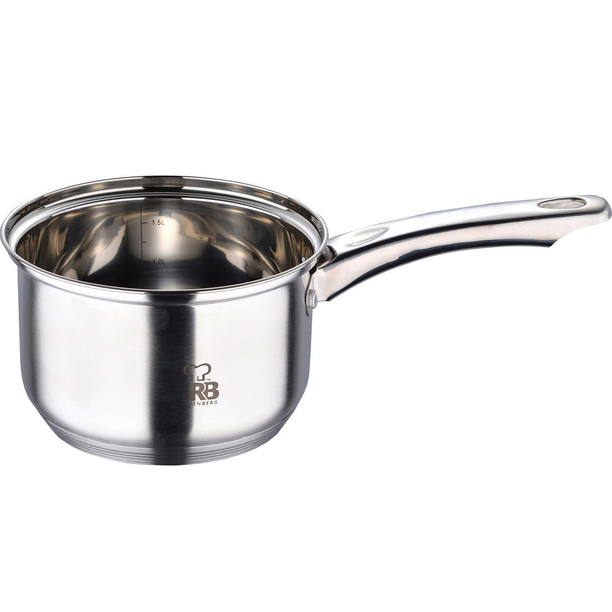 KOCHTOPFSET RENBERG ALEXANDER 7-teilig  - Silberfarben, Basics, Glas/Metall (16cm)