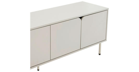 LOWBOARD  in 160/55/40 cm  - Seidengrau, Design, Holzwerkstoff/Metall (160/55/40cm) - Xora