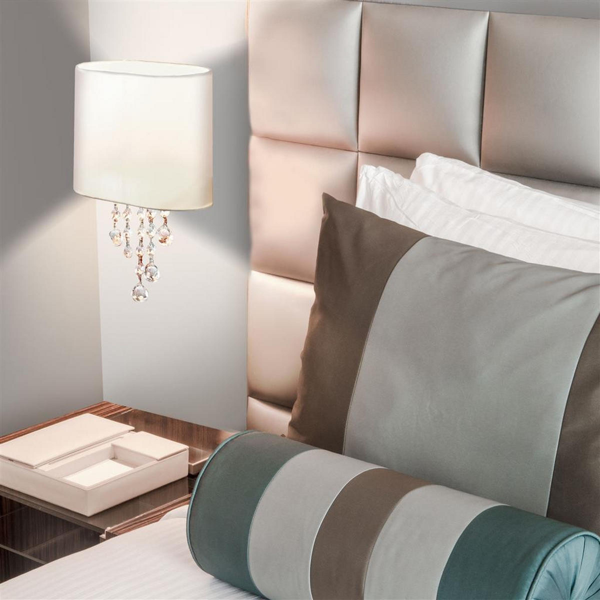 APLICĂ DE PERETE - alb, Basics, plastic/metal (18/27/27cm)