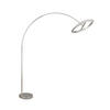 LED-STEHLEUCHTE Amador 45/205 cm   - Nickelfarben, Design, Metall (45/205cm) - Trio Leuchten