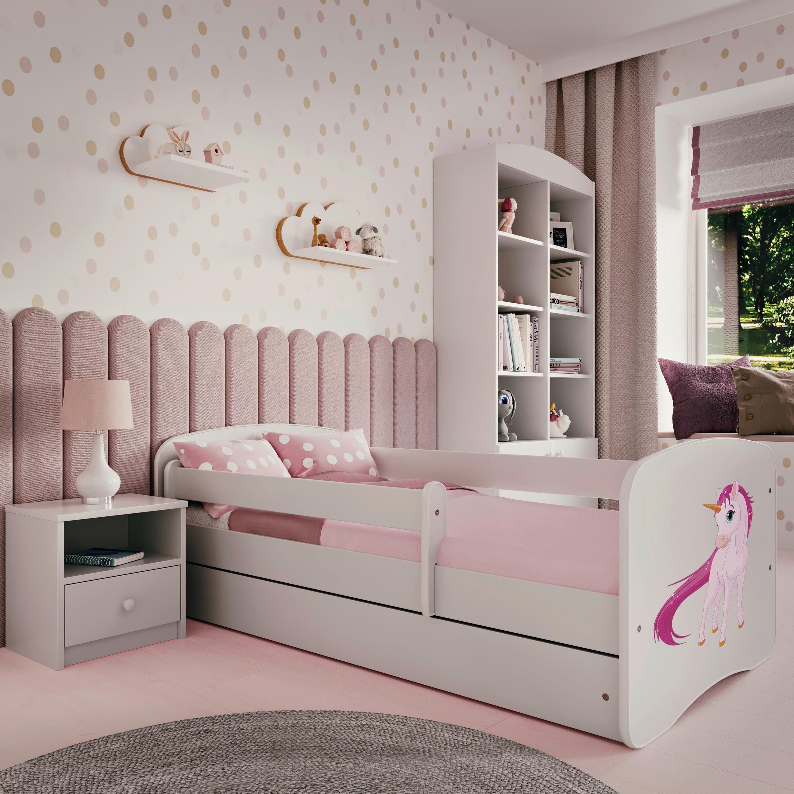 Mid.you Kinder-/Juniorbett Babydreams Weiß 80x160 cm