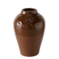 VASE  - Braun, Basics, Keramik (19/25cm) - Ambia Home