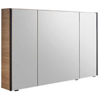 SPIEGELSCHRANK 123,2/70,3/17 cm  - Eichefarben/Lavagrau, Design, Glas/Holzwerkstoff (123,2/70,3/17cm) - Sadena