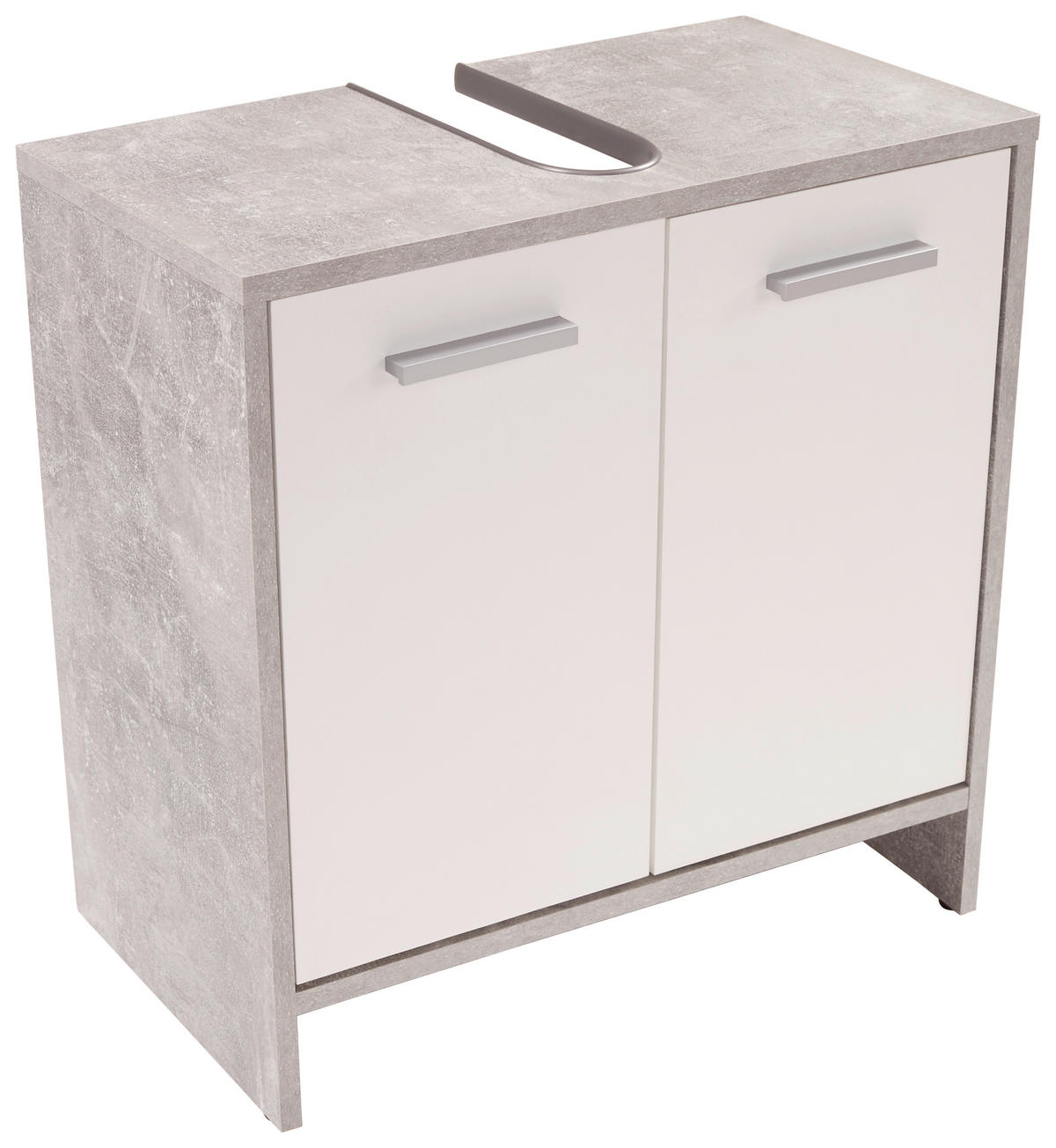 WASCHBECKENUNTERSCHRANK 60,4/55/28 cm  - Chromfarben/Hellgrau, MODERN, Holzwerkstoff/Kunststoff (60,4/55/28cm) - MID.YOU