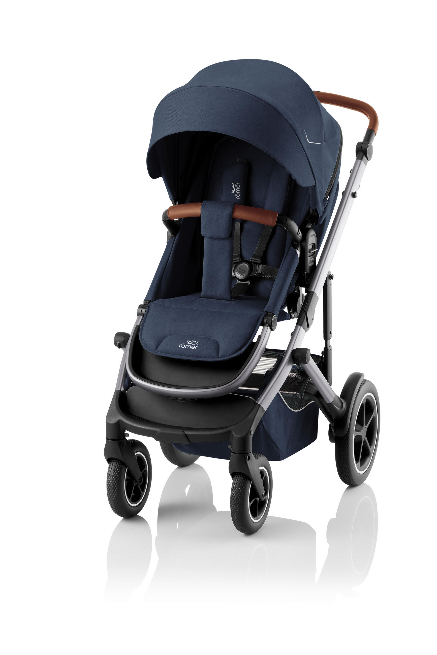 KINDERWAGEN Smile 5Z  - Hellgrau/Dunkelblau, Basics, Textil/Metall (57/112/97,7cm) - Britax Römer