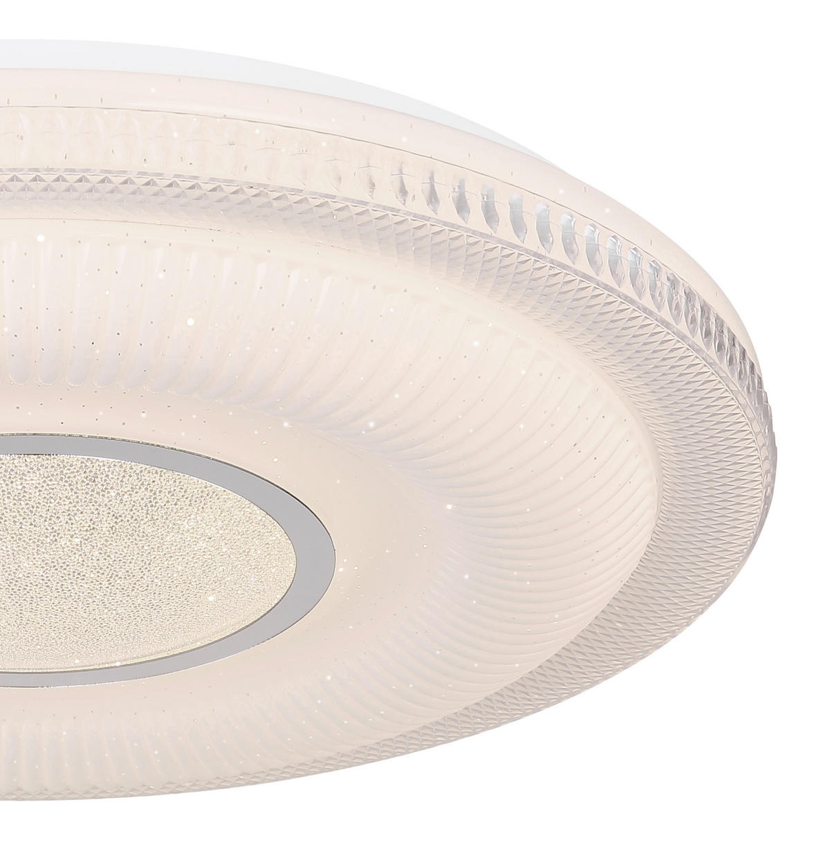 LED-DECKENLEUCHTE 50/8,8 cm   - Design, Glas/Kunststoff (50/8,8cm) - Globo