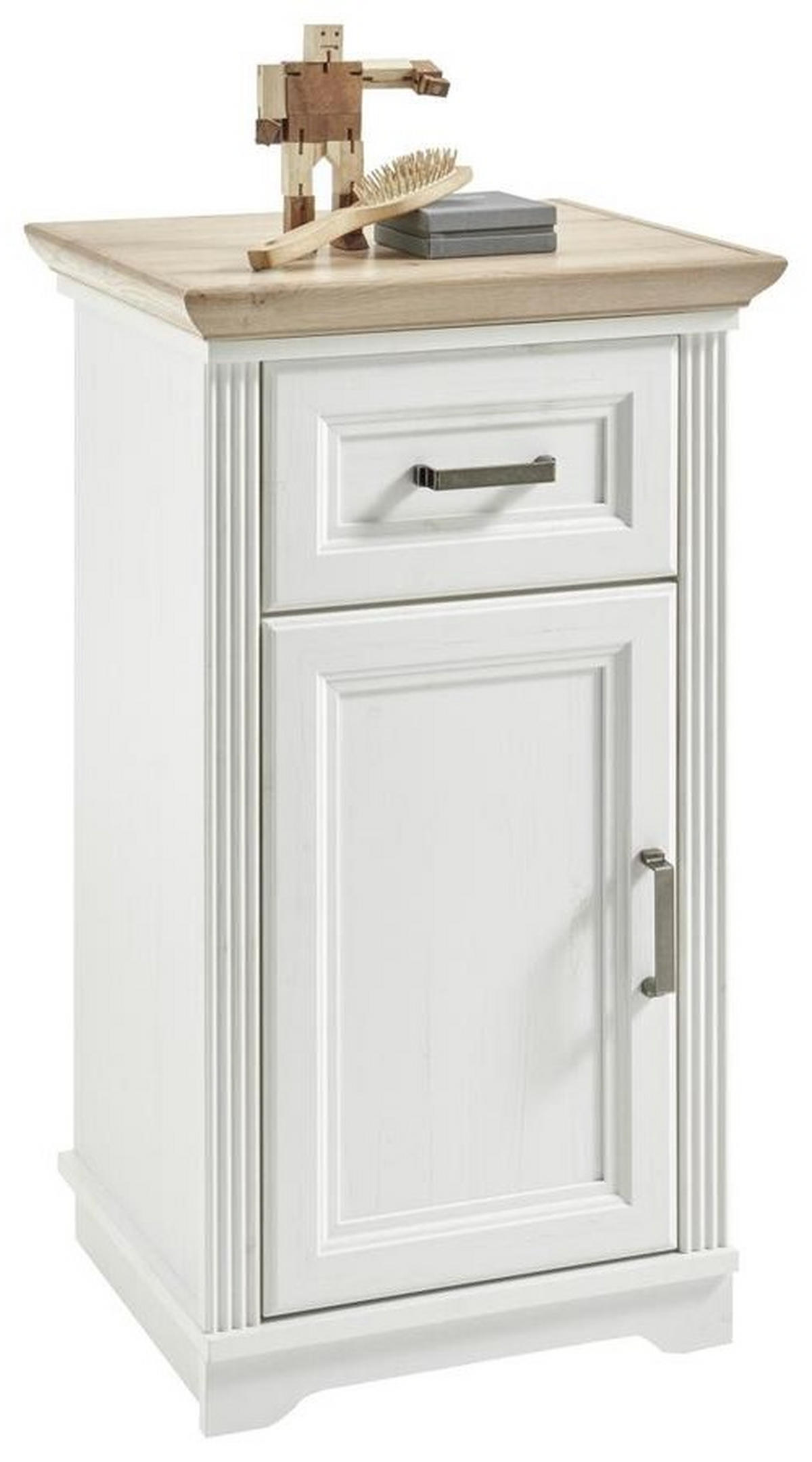 UNTERSCHRANK 48/85/43 cm   - Eichefarben/Silberfarben, Basics, Holzwerkstoff/Kunststoff (48/85/43cm) - Livetastic
