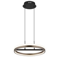 LED FÜGGŐLÁMPA 39,7/150 cm  - fekete/opál, Design, műanyag/fém (39,7/150cm) - Globo