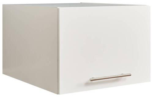 AUFSATZSCHRANK 50/38/67,5 cm  in  - Silberfarben/Weiß, Design, Holzwerkstoff/Metall (50/38/67,5cm)