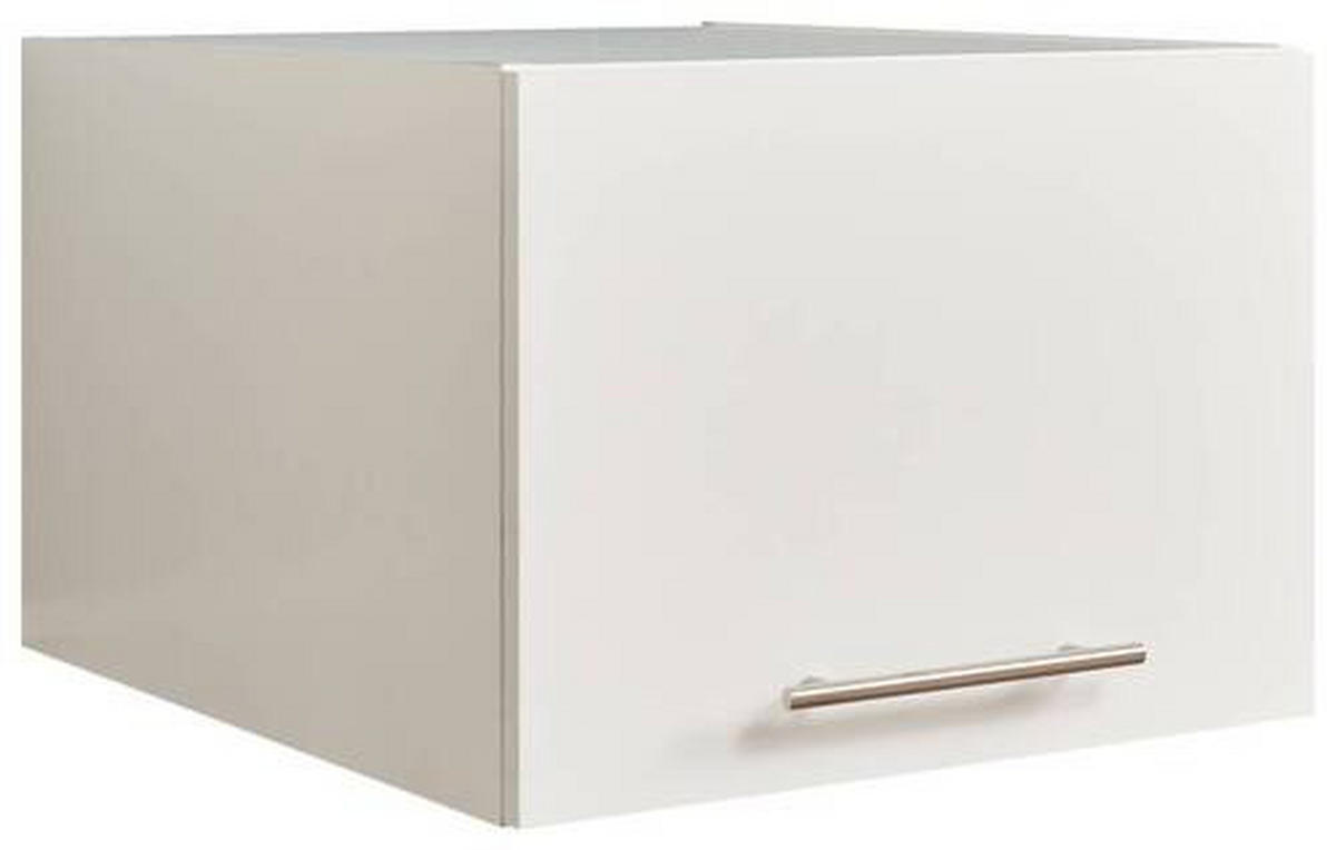 AUFSATZSCHRANK 50/38/67,5 cm   - Silberfarben/Weiß, Design, Holzwerkstoff/Metall (50/38/67,5cm)