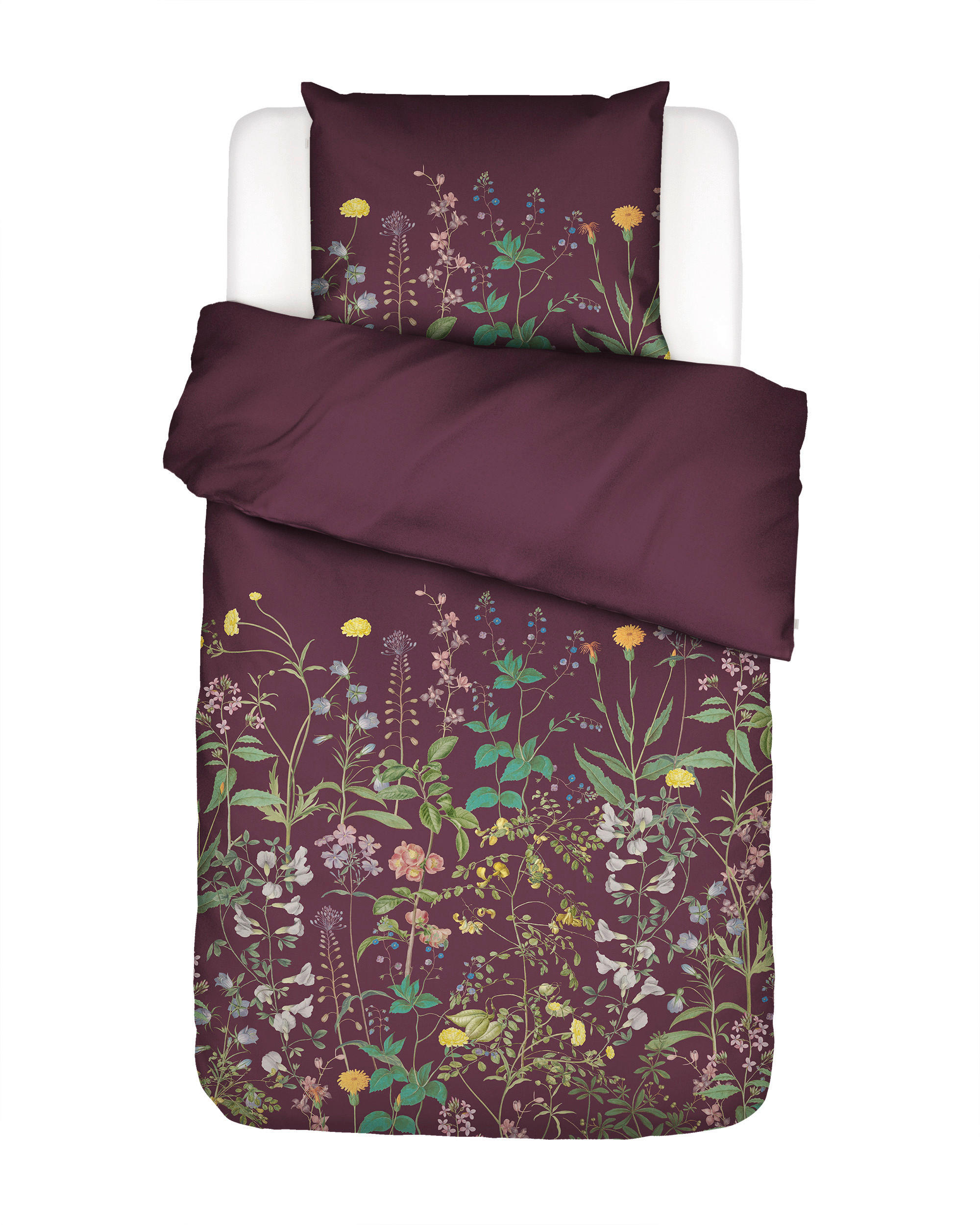 POSTELJINA 135/200 cm   - boje crnog vina, Konvencionalno, tekstil (135/200cm) - Essenza