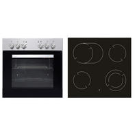 HERDSET BIC4-2KB GKU IX2  - Schwarz, Trend, Glas/Metall (59,5/59,5/50cm) - PKM