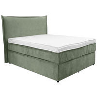 BOXSPRINGBETT 120/200 cm  in Grün  - Schwarz/Grün, Konventionell, Kunststoff/Textil (120/200cm) - Boxxx
