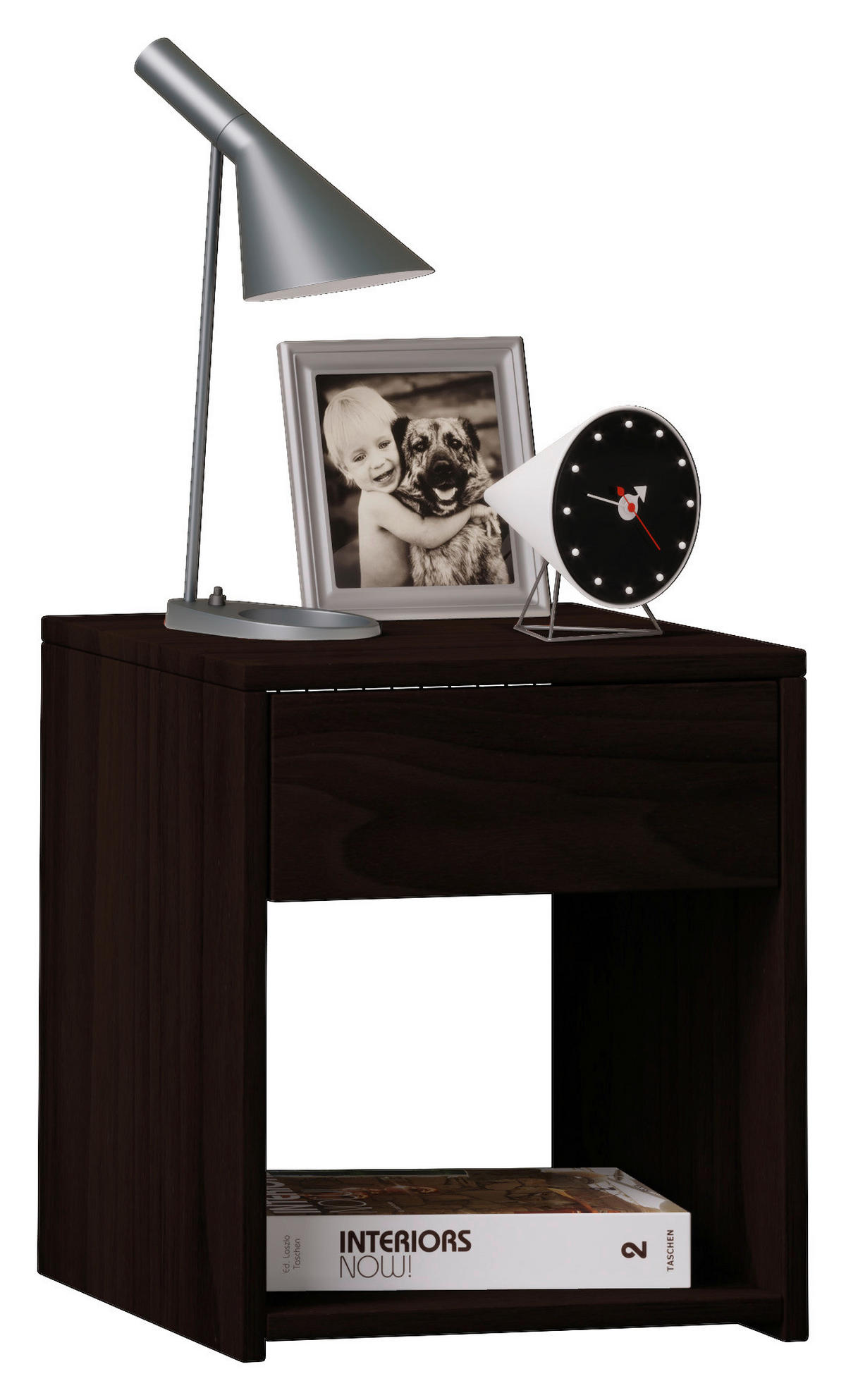 NACHTSCHRANK 35/40/35 cm  - Walnussfarben, KONVENTIONELL, Holzwerkstoff (35/40/35cm) - MID.YOU