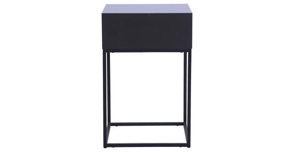 NACHTKÄSTCHEN 40/62/40 cm  in Anthrazit, Schwarz  - Anthrazit/Schwarz, Basics, Holzwerkstoff/Metall (40/62/40cm) - Xora