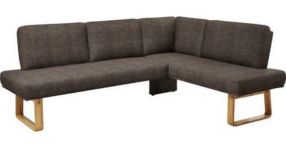 ECKBANK 265/174 cm  in Braun, Eichefarben  - Eichefarben/Braun, Design, Holz/Textil (265/174cm) - Dieter Knoll