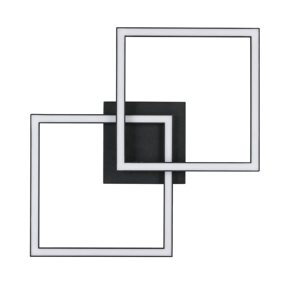 PLAFONIERĂ CU LED - negru, Trend, plastic/metal (57/35/6,5cm) - Boxxx