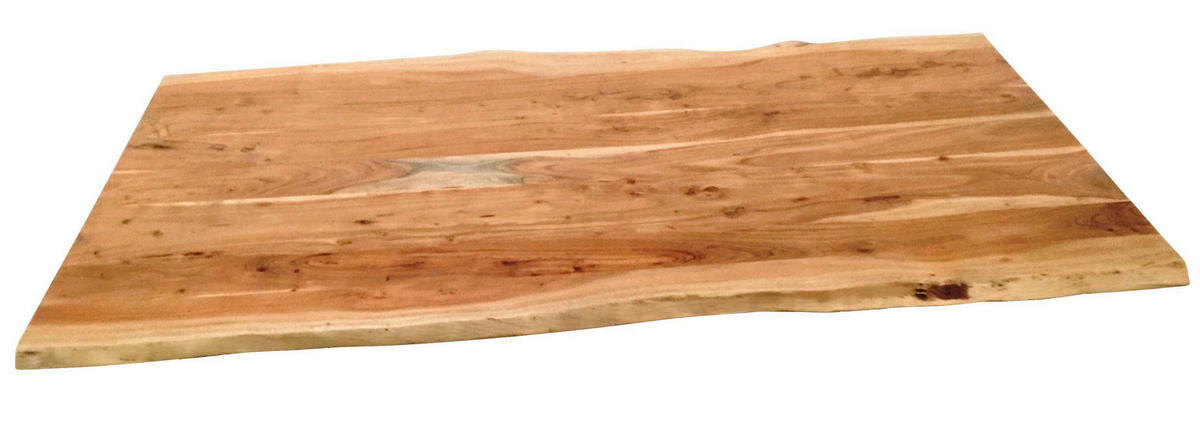 ESSTISCH 200/100/78 cm Echtholz  Holz, Metall rechteckig Braun, Naturfarben  - Braun/Naturfarben, MODERN, Holz/Metall (200/100/78cm) - MID.YOU