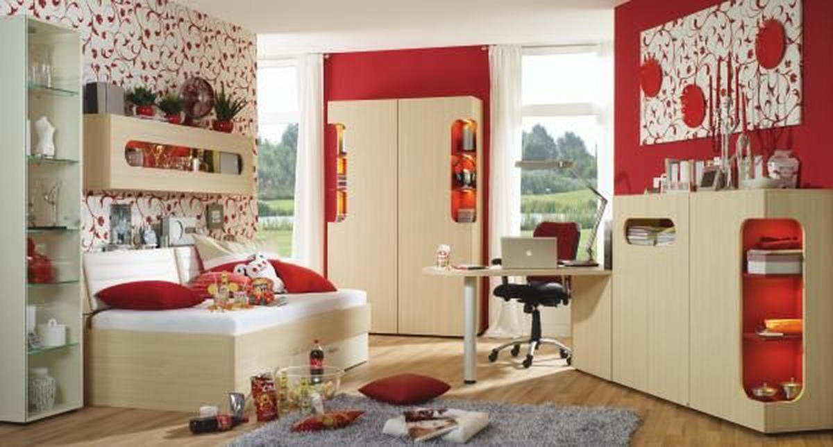 JUGENDZIMMER - Design, Glas/Holzwerkstoff - Venda